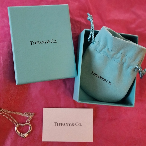TIFFANY & CO Open Heart Paloma Picasso Sterling Silver pendant and necklace - Picture 5 of 11